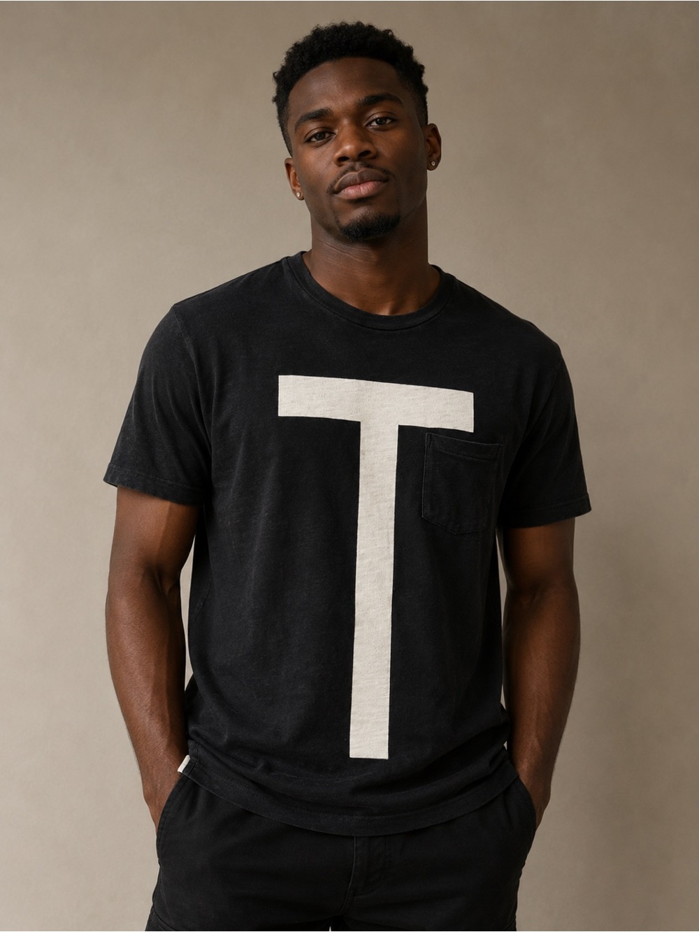 Men’s Rag & Bone Alphabet Letter T Pocket Tee